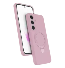 Samsung Galaxy S25 FE Regal Magsafe Standlı Kapak - Açık Pembe