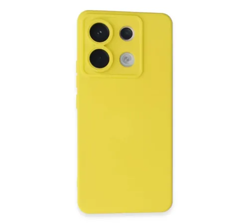 Xiaomi Redmi Note 13 Pro 5G Kılıf Nano içi Kadife Silikon - Sarı