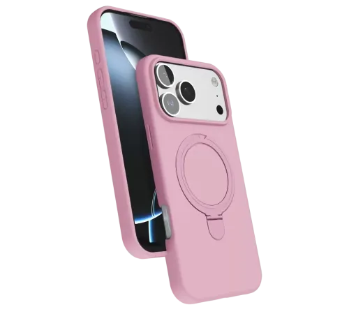 Apple iPhone 17 Pro Max Regal Magsafe Standlı Kapak - Açık Pembe