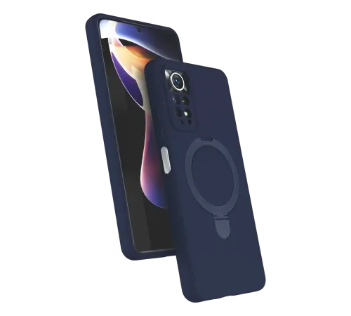 Xiaomi Redmi Note 12 Pro 4G Regal Magsafe Standlı Kapak - Lacivert