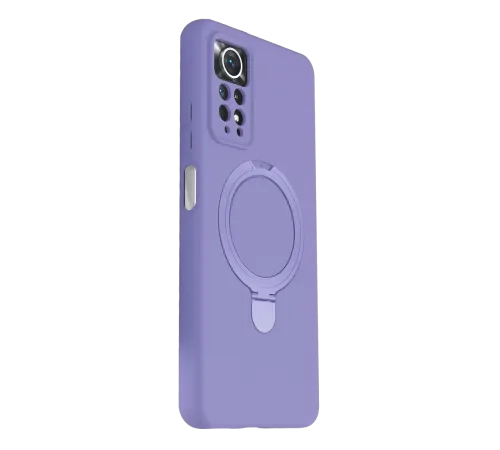 Xiaomi Redmi Note 12 Pro 4G Regal Magsafe Standlı Kapak - Lila
