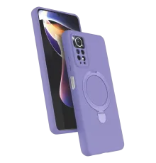 Xiaomi Redmi Note 12 Pro 4G Regal Magsafe Standlı Kapak - Lila