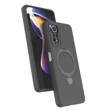 Xiaomi Redmi Note 12 Pro 4G Regal Magsafe Standlı Kapak - Titan Gri