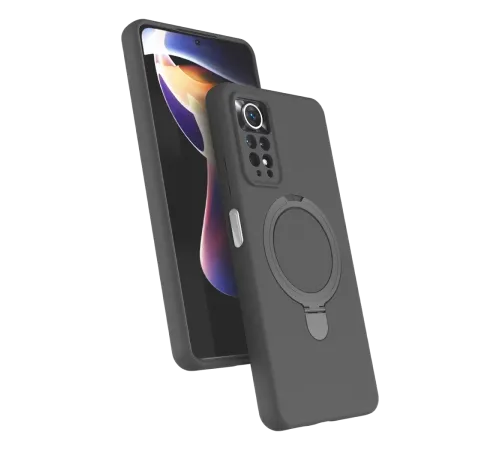 Xiaomi Redmi Note 12 Pro 4G Regal Magsafe Standlı Kapak - Titan Gri