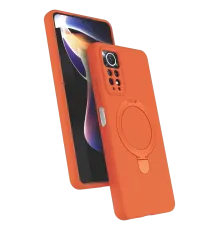 Xiaomi Redmi Note 12 Pro 4G Regal Magsafe Standlı Kapak - Turuncu