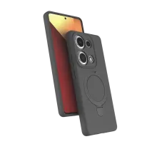 Xiaomi Redmi Note 13 Pro 4G Regal Magsafe Standlı Kapak - Titan Gri