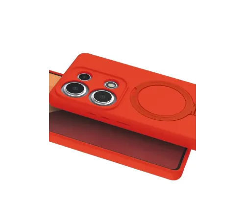 Xiaomi Redmi Note 13 Pro 4G Regal Magsafe Standlı Kapak - Turuncu