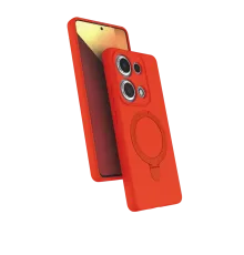 Xiaomi Redmi Note 13 Pro 4G Regal Magsafe Standlı Kapak - Turuncu