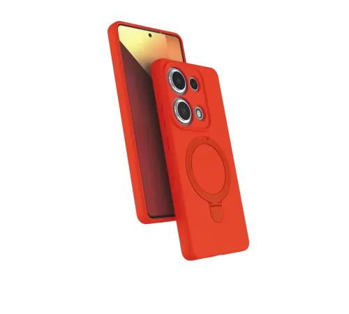 Xiaomi Redmi Note 13 Pro 4G Regal Magsafe Standlı Kapak - Turuncu