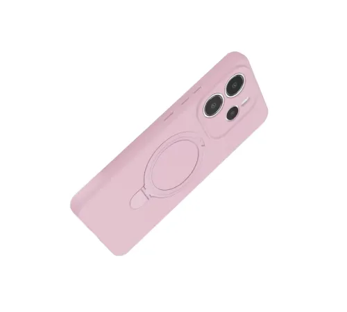 Xiaomi Redmi Note 14 4G Regal Magsafe Standlı Kapak - Açık Pembe