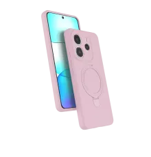 Xiaomi Redmi Note 14 4G Regal Magsafe Standlı Kapak - Açık Pembe