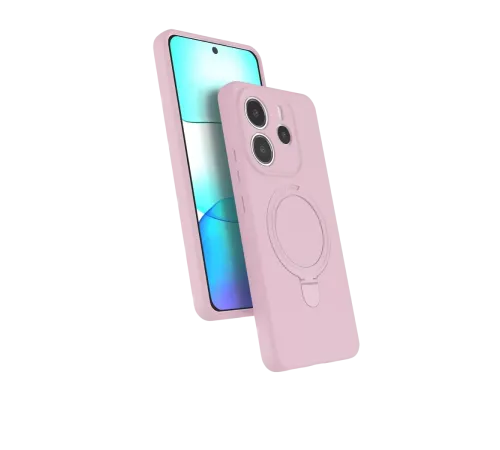 Xiaomi Redmi Note 14 4G Regal Magsafe Standlı Kapak - Açık Pembe