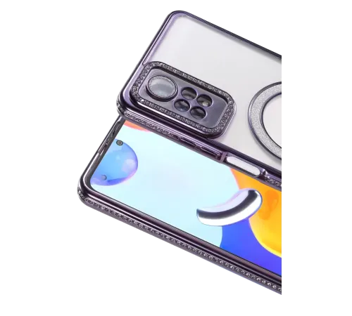 Xiaomi Redmi Note 12 Pro 4G Joke Simli Magneticsafe Kılıf - Derin Mor