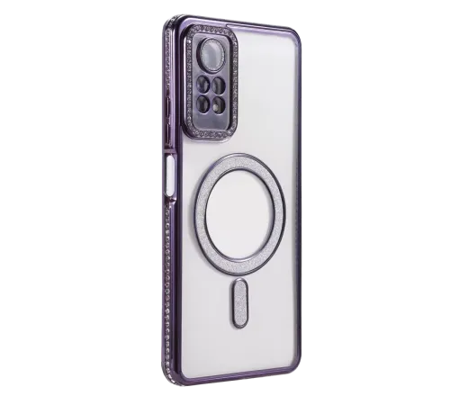 Xiaomi Redmi Note 12 Pro 4G Joke Simli Magneticsafe Kılıf - Derin Mor