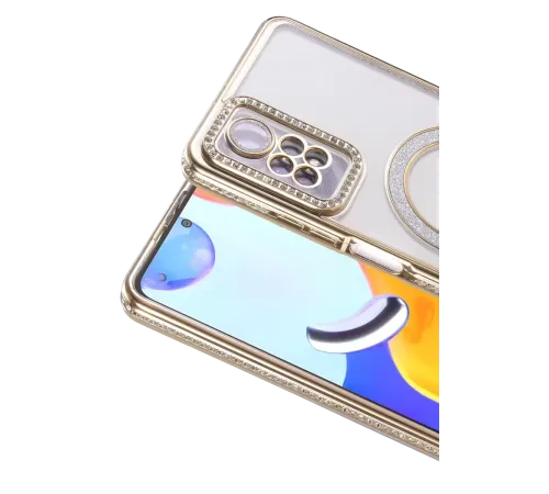 Xiaomi Redmi Note 12 Pro 4G Joke Simli Magneticsafe Kılıf - Gold