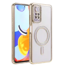 Xiaomi Redmi Note 12 Pro 4G Joke Simli Magneticsafe Kılıf - Gold