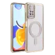 Xiaomi Redmi Note 12 Pro 4G Joke Simli Magneticsafe Kılıf - Gold