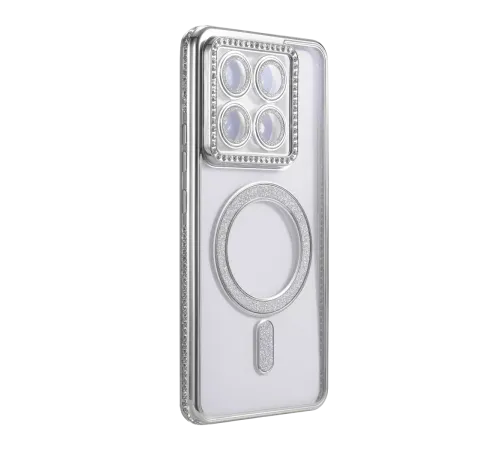 Xiaomi Mi 14T Pro Joke Simli Magneticsafe Kılıf - Gümüş