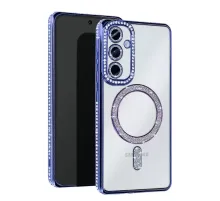 Samsung Galaxy A36 Joke Simli Magneticsafe Kılıf - Mavi