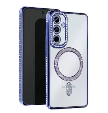 Samsung Galaxy A36 Joke Simli Magneticsafe Kılıf - Mavi