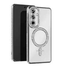 Samsung Galaxy A56 Joke Simli Magneticsafe Kılıf - Gümüş