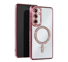 Samsung Galaxy A56 Joke Simli Magneticsafe Kılıf - Pembe