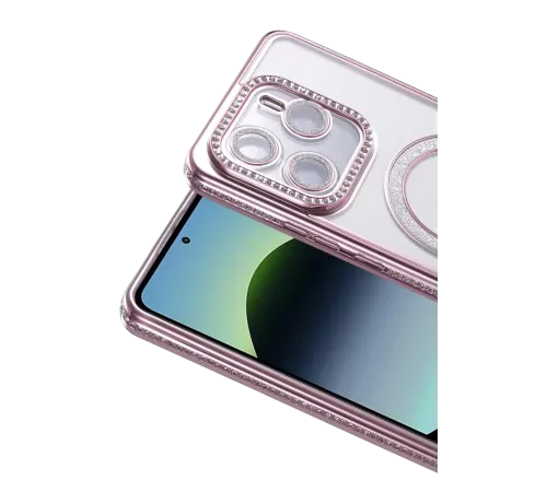 Xiaomi Redmi Note 14 4G Joke Simli Magneticsafe Kılıf - Pembe