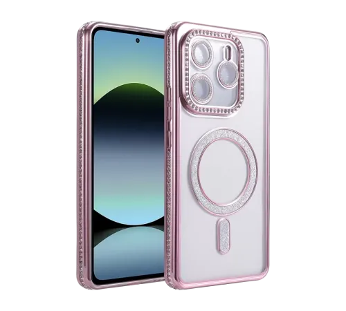 Xiaomi Redmi Note 14 4G Joke Simli Magneticsafe Kılıf - Pembe