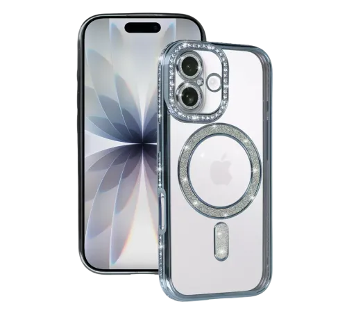 Apple iPhone 17 Joke Simli Magneticsafe Kılıf - Mavi