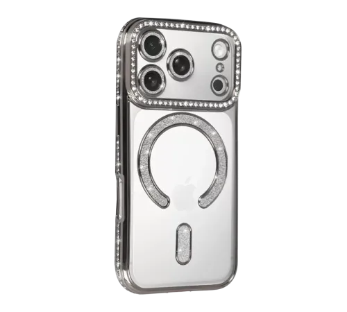Apple iPhone 17 Pro Joke Simli Magneticsafe Kılıf - Gümüş