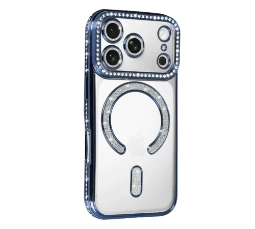 Apple iPhone 17 Pro Joke Simli Magneticsafe Kılıf - Mavi