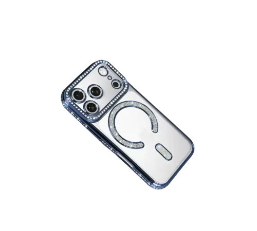 Apple iPhone 17 Pro Joke Simli Magneticsafe Kılıf - Mavi