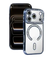 Apple iPhone 17 Pro Joke Simli Magneticsafe Kılıf - Mavi