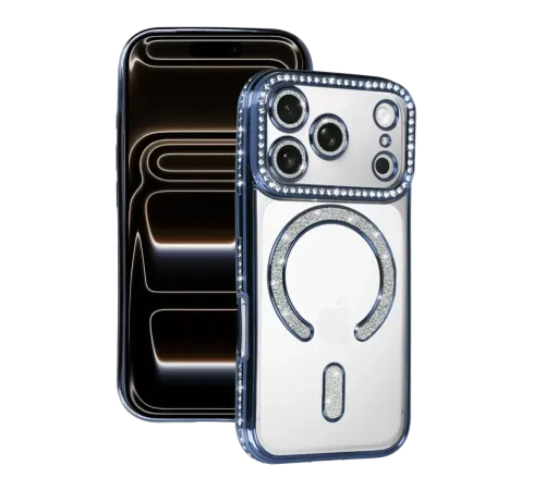 Apple iPhone 17 Pro Joke Simli Magneticsafe Kılıf - Mavi