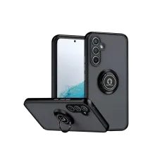 Samsung Galaxy S25 FE Montreal Yüzüklü Silikon Kapak - Siyah