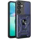 Samsung Galaxy S25 FE Pars Lens Yüzüklü Silikon - Lacivert