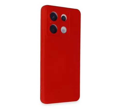 Xiaomi Redmi Note 13 Pro 5G Kılıf Nano içi Kadife Silikon - Kırmızı