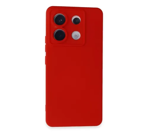 Xiaomi Redmi Note 13 Pro 5G Kılıf Nano içi Kadife Silikon - Kırmızı