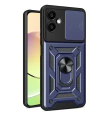 Samsung Galaxy A07 4G Pars Lens Yüzüklü Silikon - Lacivert