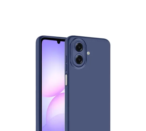 Samsung Galaxy A07 4G Nano içi Kadife Silikon - Lacivert