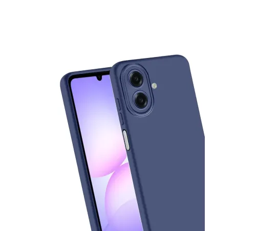 Samsung Galaxy A07 4G Nano içi Kadife Silikon - Lacivert