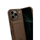 Apple iPhone 17 Pro Max Kelvin Kartvizitli Silikon - Kahverengi