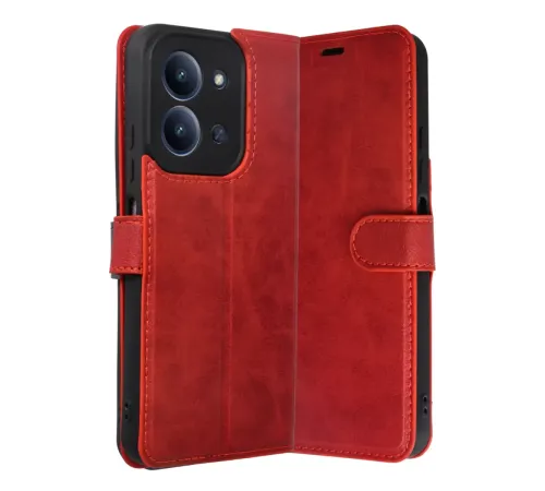 Redmi 15C 4G Trend S Plus Kapaklı Kılıf - Kırmızı