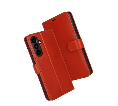 Samsung Galaxy S25 FE Trend S Plus Kapaklı Kılıf - Kırmızı