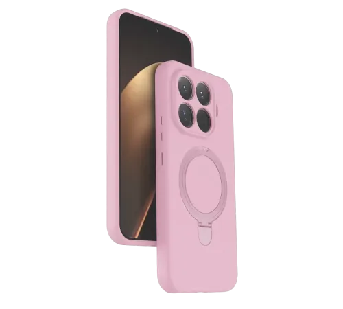 Xiaomi Mi 15T Pro Regal Magsafe Standlı Kapak - Açık Pembe