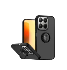 Xiaomi Mi 15T Montreal Yüzüklü Silikon Kapak - Siyah