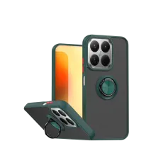 Xiaomi Mi 15T Montreal Yüzüklü Silikon Kapak - Yeşil