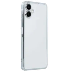Samsung Galaxy A07 4G Lensli Silikon - Gümüş