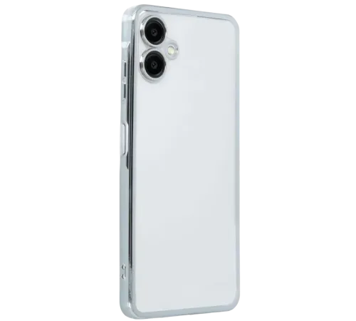 Samsung Galaxy A07 4G Lensli Silikon - Gümüş
