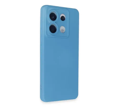 Xiaomi Redmi Note 13 Pro 5G Kılıf Nano içi Kadife Silikon - Mavi
